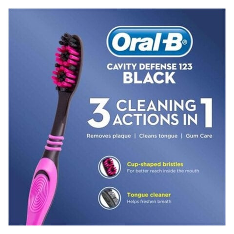 Oral B Toothbrush Black Medium