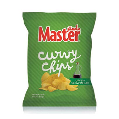 Master Chips Curvy Salt  and Vinegar 120GR