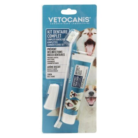 Agrobiothers Vetocanis Dog Dental Hygiene Brush Kit 81.6g