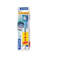 Trisa Extra Pro Vital Toothbrush Medium Multicolour 2 PCS