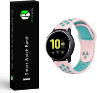 Remson Huawei Watch Gt, Gt 2/Gear S3 / Honor Magic/Galaxy Watch Silicone Sports Waterproof Strap Band 22mm (Rm-0714(Pink/Teal))