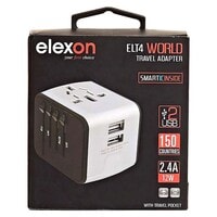 Elexon World Travel Adapter Black 12W