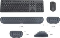 Rubik Memory Foam Keyboard And Mouse Wrist Rest Pad, Ergonomic Hand Palm Support, Memory Foam, For Gaming, Computer, PC, Laptop, Mac Typing And Wrist Pain Relief