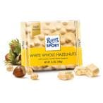 Buy Ritter Sport White Whole Hazelnuts 100g in Saudi Arabia