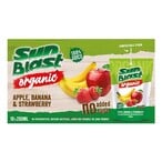 اشتري صن بلاست عصير تفاح و موز و فراولة عضوي بدون سكر مضاف 200 ملل حزمة من 10 في الامارات