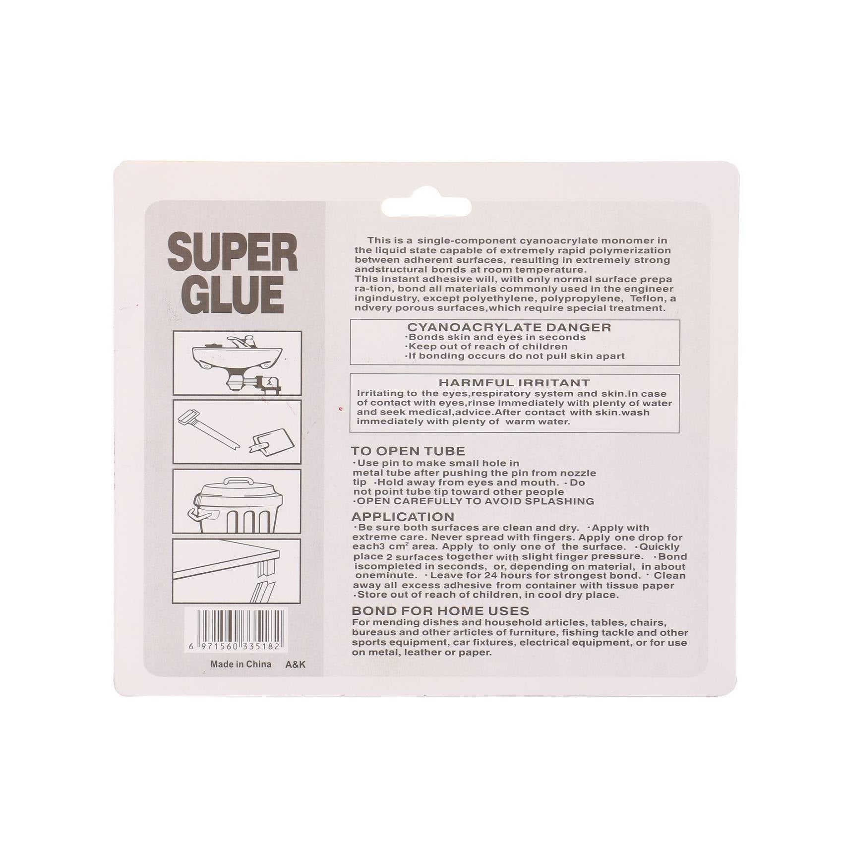 Active ingredient best sale in super glue