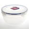 Lock &amp; Lock Round Salad Bowl With Lid Clear/Blue 1.4L