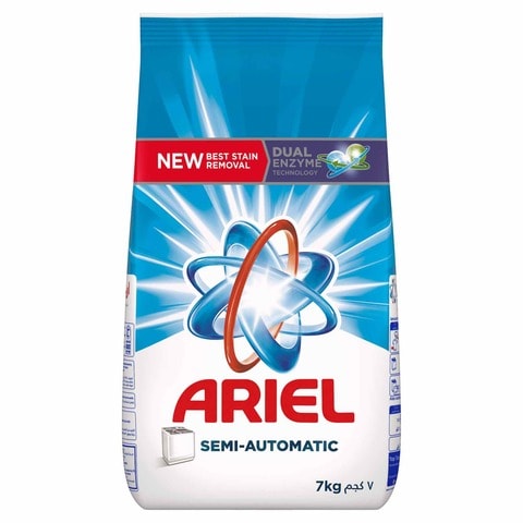 Buy Ariel Laundry Powder Detergent Original Scent Suitable for Semi-Automatic Machines 7kg in Saudi Arabia