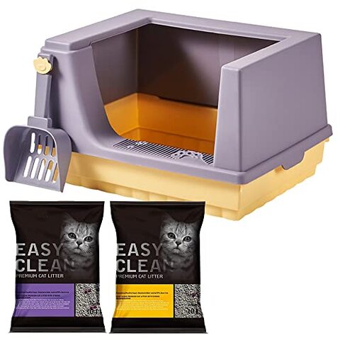 Open low 2025 sided litter box