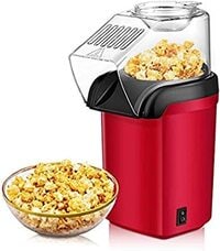 Generic Mini Popcorn Maker, 1200W Fast Popcorn Making Machine, Hot Air Popcorn Popper With Wide Mouth Design, Oil And Bpa Free, For Small Home Party