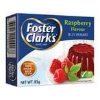 Buy Foster Clarks Raspberry Flavour Jelly Dessert 80g in Saudi Arabia