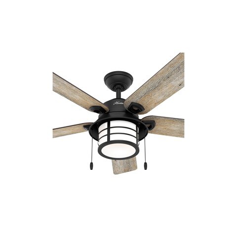 Buy Hunter Santorini Outdoor Ceiling Fan Oslash 132 With Light Kit Included With Pull Chain Online Shop On Carrefour Uae