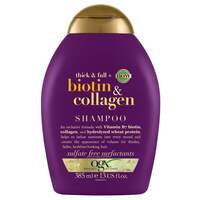 OGX Shampoo Thick &amp; Full+ Biotin &amp; Collagen New Gentle &amp; PH Balanced Formula 385ml