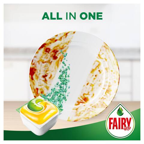 Fairy All In One Dishwasher Capsules Effective on Dried on Grease 42 count&nbsp;