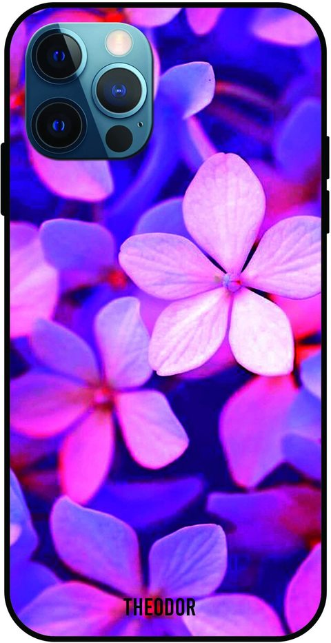 Theodor - Apple iPhone 12 Pro Case Jasmine Flower Flexible Silicone Cover