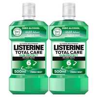 Listerine Mouthwash Total Care Gum Protect Fresh Mint 500ml Pack of 2