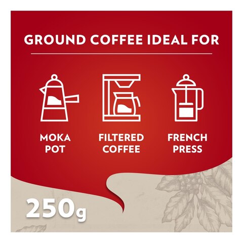 Lavazza Qualita Rossa Ground Coffee 500g Medium Roasting (Pack of 6) - Rich  and Aromatic Coffee Delight