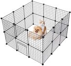 اشتري Homarket® Pet Playpen DIY Small Animal Cage for Indoor Outdoor Use Portable Metal Wire Yard Fence for Puppy Kitten Guinea Pigs Bunny Turtle Hamster (24 Panels)GC2347A في الامارات
