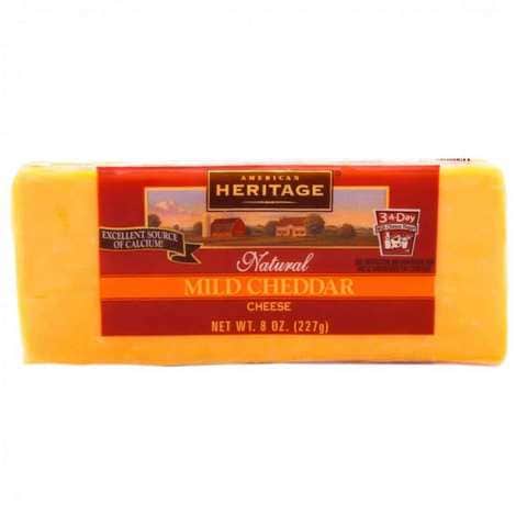 American Heritage Mild Cheddar Cheese 227 Gram