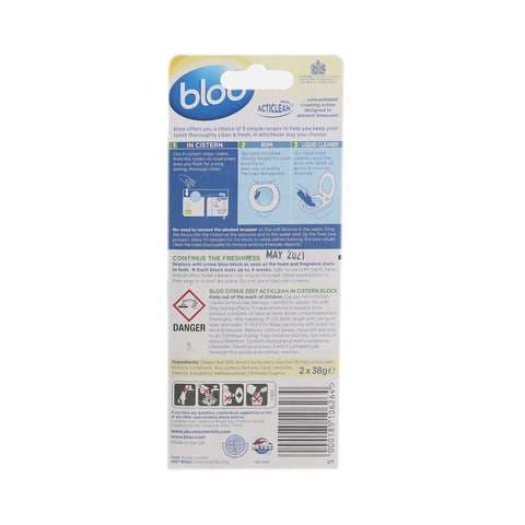 Bloo Flowers Clear Water Toilet Cleaner 38gx2