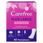 Buy Carefree Daily Panty Liners - Plus Large Size - Fresh Scent - 48 Pads in Egypt