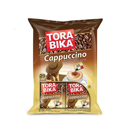 تورابيكا كابتشينو قهوة فورية 25 غرام 20 حبة