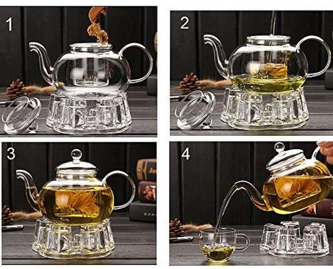 Generic Glass Teapot With Infuser 1000 ML