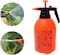 2L Pressure Sprayer Watering Bottle Spray , Portable Pressurized Sprayer Multifunctional Pressure Watering Bottle for Garden, Plant, Flower (2 Litre, 2 Pack Orange)