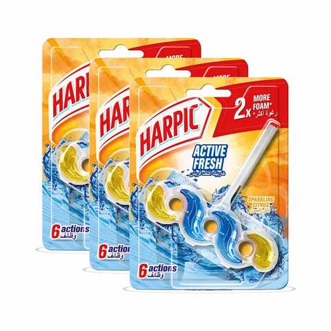 Harpic Toilet Blocks - Sparkling Citrus - 35 gram - 3 Pieces price in ...
