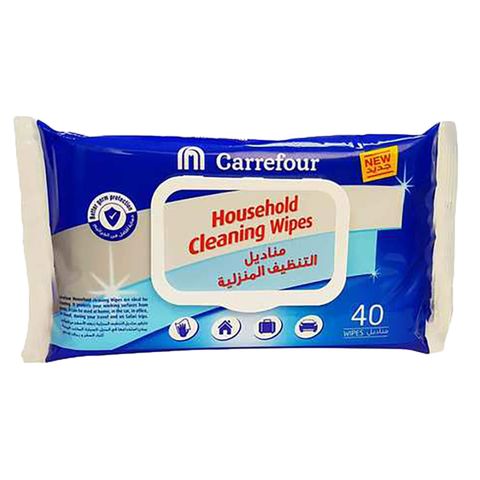 Carrefour Cleaning Household 40 Wipes