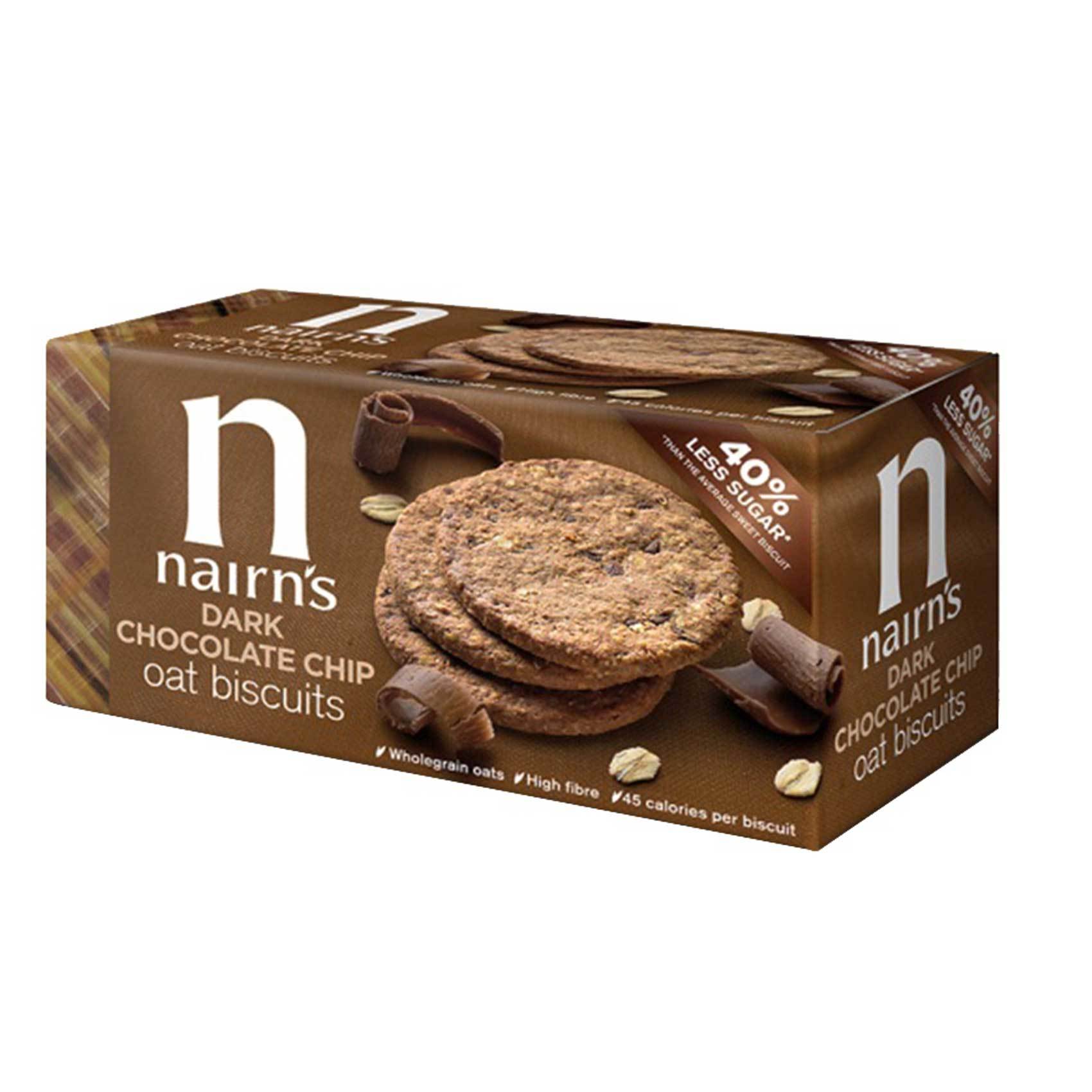 Buy Nairn's Dark Chocolate Chip Oat Biscuits 200g Online Shop Food