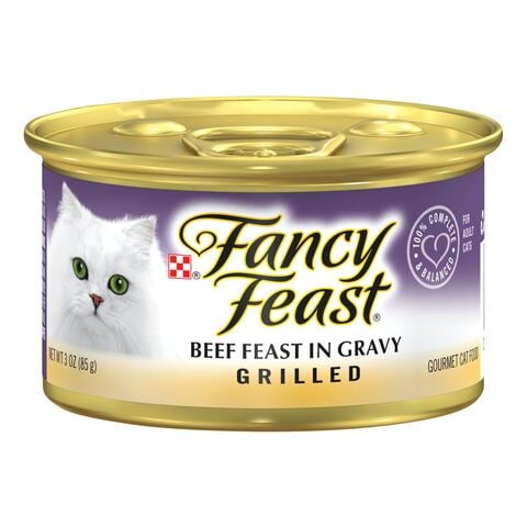 Buy Purina Fancy Feast Grilled Beef Wet Cat Food 85g Online Shop