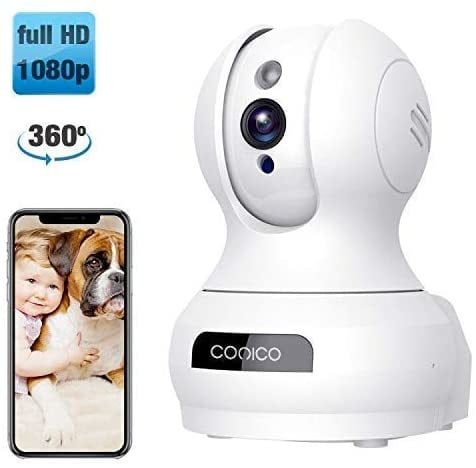 Buy Conico Wireless Camera 1080p Hd Wifi Pet Camera Baby Monitor Elder Nanny Security Pan Tilt Zoom Ip Camera With Night Vision Motion Detection 2 Way Audio Cloud Service Webcam White Color Online Shop Home Garden