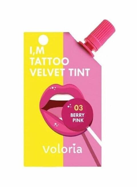 Voloria I&#39;m Tattoo Velvet Tint 03 Berry Pink