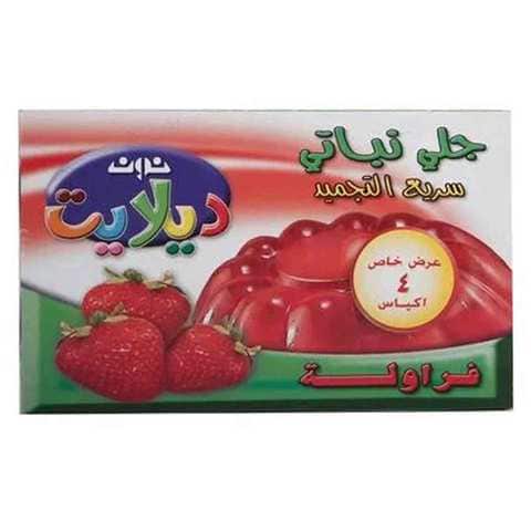 Noon Delight Jelly Vegetable Strawberry 85 Gram 4 Bag