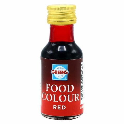 Buy Greens Red Food Colour 28ml in Saudi Arabia