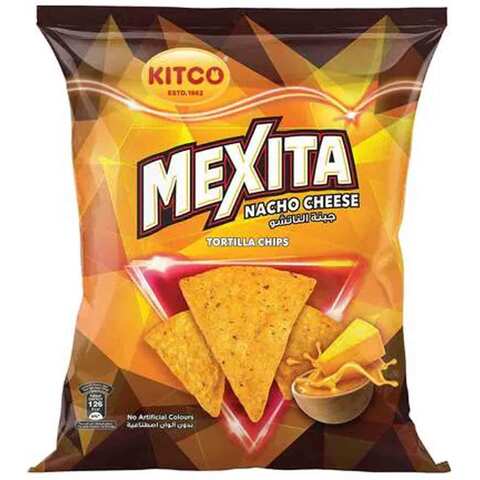 Kitco Mexita Chips Tortilla Nacho Cheese Flavor 23 Gram