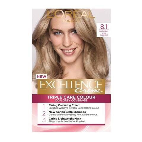 LOral Excellence Cream Hair Dye  Ash Light Blonde price in Egypt |  Carrefour Egypt | supermarket kanbkam