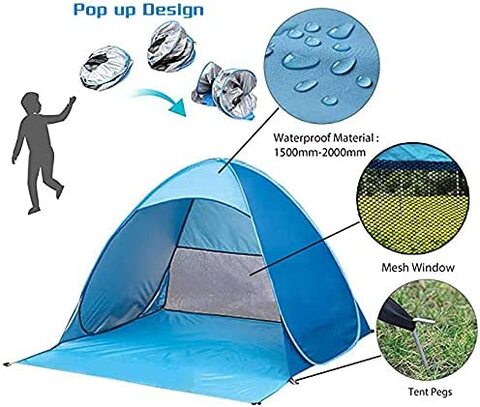 Outdoor sun outlet tent