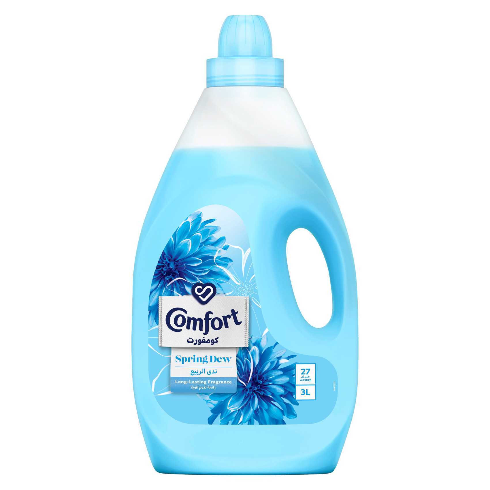 Buy Comfort Fabric Softener Spring Dew 3L Online - Shop Cleaning &  Household on Carrefour UAE