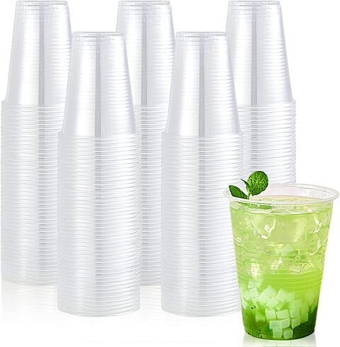 Buy Lavish 8 Oz Disposable Crystal Clear PET Plastic Cups 50 Sets