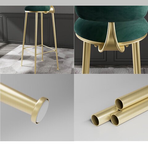 Buy Uujuly Back Rest Chair Bar Stool Chair with Back and