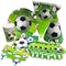 Party Time 37 Pieces Football Themed Party Sets Disposable Party Tableware - Party Supplies