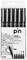 uniball PIN200 0.050.030.10.30.50.8mm Fine Line Markers Black Pack of 6