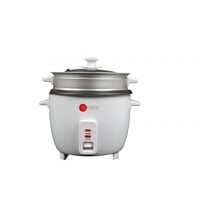AFRA Rice Cooker, 1.5 Litre, Non-Stick Inner Pot, Glass Lid, Aluminum Heating Plate, Keep-Warm Function, With Measuring Cup &amp; Spoon, G-Mark, Esma, Rohs, And Cb Certified, Af-1550Rcwt, 2 Years Warranty