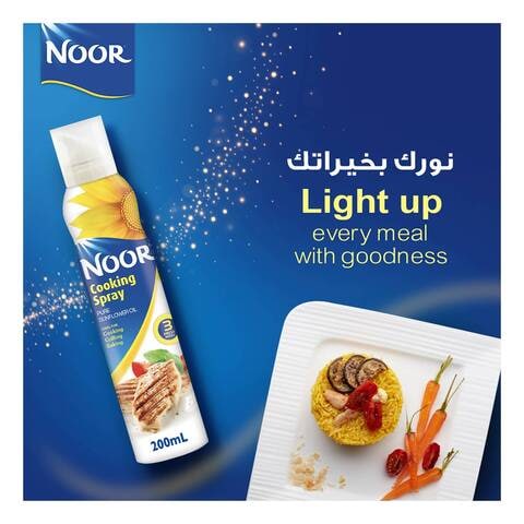 Noor Pure Sunflower Oil Cooking Spray 200ml