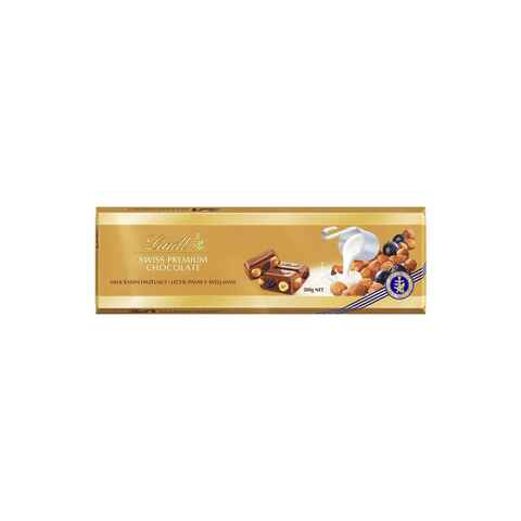 Lindt Swiss Premium Milk Raisin Nut Chocolate Bar 300g