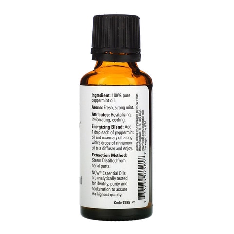 Now Essential Oils Pure Peppermint Clear 30ml