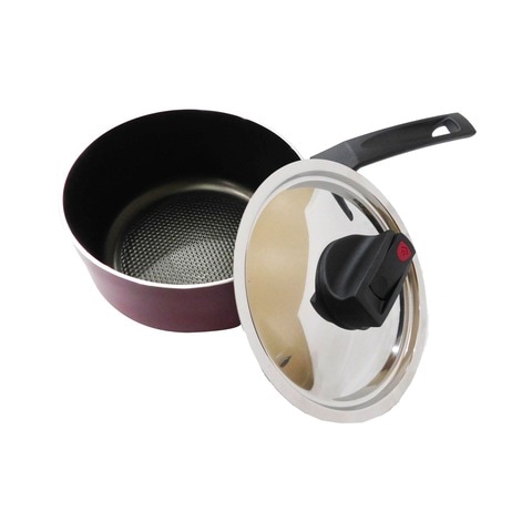 Prestige Safecook Non-Stick Saucepan With Lid PR22095 Red 900ml