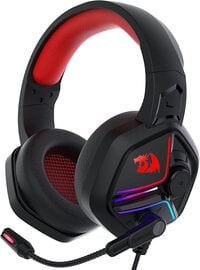 Redragon H230 Ajax RGB Wired Gaming Headset, Dynamic RGB Backlight - Stereo Surround-Sound - 53mm Drivers - Over-Ear Headphones With Mic, Volume Control Works For Pc/PS4/Xbox One/Ns